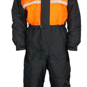 narvik one piece suit (polyamide) orange/black
