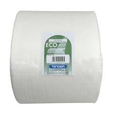 moprulle, tentax eco mop, hvid, 60 cm, perforeret, 100 stk., engangs. 6 ruller