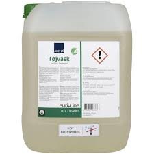 tøjvask, abena puri line, 10 l, pro, flydende, kulørt og hvidt, uden farve og parfume.