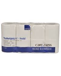 toiletpapir, abena care ness excellent, 3 lags, 34,2mx9,75cm, hvid,