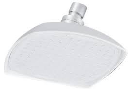 brusehoved, hvid, plast