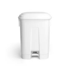 tina ruskstativ 60 ltr v/lok og pedal hvítt, 105548