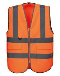 vejvest en20471 orange l/xl klasse 2:2 100% polyester