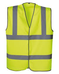 vejvest en20471 gul l/xl klasse 2:2 100% polyester