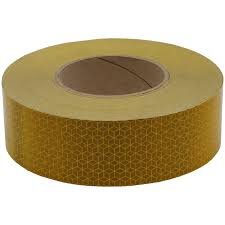 refleksbånd, gul, 50 mm