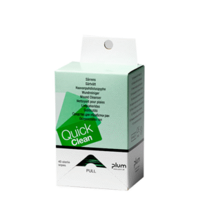 plum quickclean refill/40 wound cleansing wipes/ce