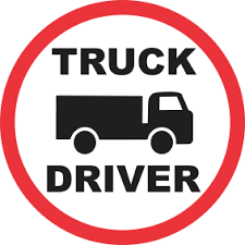 skilt, advarsel truckkørsel 200x200mm klistermærke