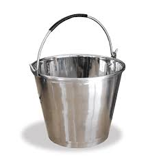 spand rustfrit stål 12 ltr