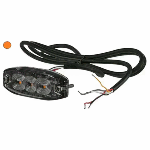 advarselslys led, gult, 3 led'er, kramp