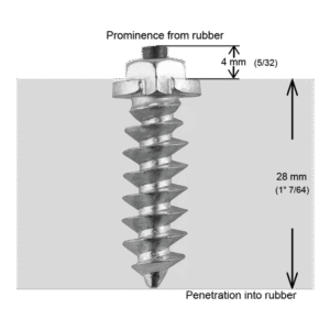 strálurør eu 1" studs 30mm