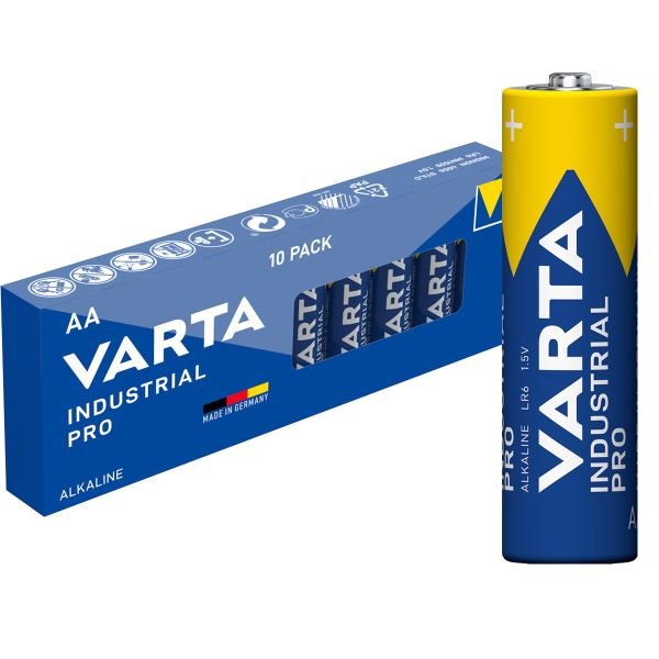 varta alkaline industri 1,5v lr6 aa 10stk varta alkaline industri 1,5v lr6 aa 10stk